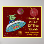 Reading Is Out Of This World posters