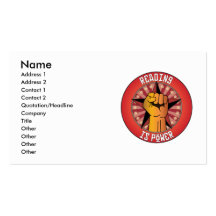 Reading Is Power Business Card