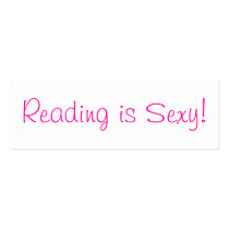Reading is Sexy!  Bookmark