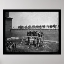 Reading of the Lincoln Death Warrant 1865 Posters