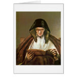 Reading Old Woman By Rembrandt Van Rijn Greeting Card