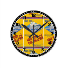 Reading Railroad Crusader Train 1937 Wall Clock