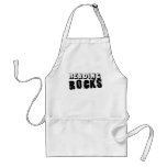 Reading Rocks Black Text Apron