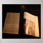 Reading the Bible by Candlelight posters