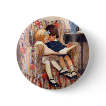 Reading Together Pinback Buttons