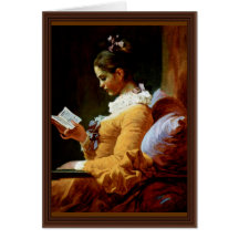 Reading Women By Fragonard Jean-Honoré (Best Quali Card