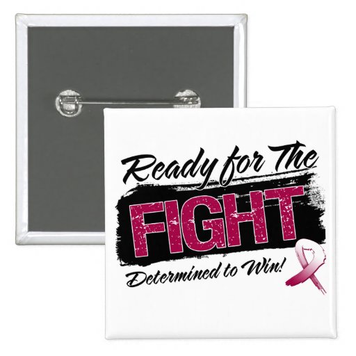 Ready For The Fight Head and Neck Cancer Buttons