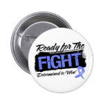 Ready For The Fight Stomach Cancer Pinback Buttons