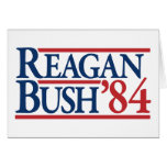Reagan Bush 84 1984 vintage retro campaign cards