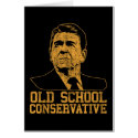 Reagan Bush Old School Conservative vintage tshirt cards