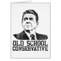 Reagan Bush Old School Conservative vintage tshirt cards