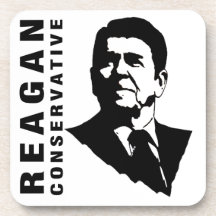 Reagan Conservative Drink Coaster