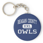 Reagan County Owls Middle Big Lake Texas keychains