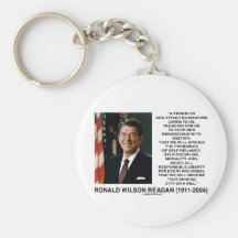Reagan Destiny Principles Shining City On A Hill Keychains