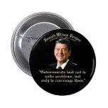 Reagan Government & Problems Pinback Buttons
