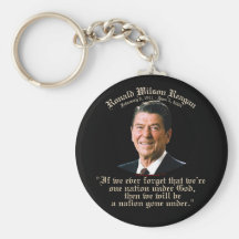 Reagan Nation Under God Key Chain