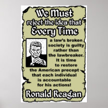 Reagan: Punish The Lawbreaker Poster