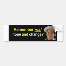 Reagan Remember Real Hope Bumper Sticker
