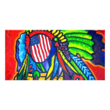 Real American Personalized Photo Card