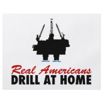 Real Americans Drill At Home Flyer Design
