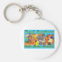 Real doctors treat all species - full colour key chain