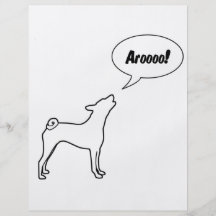 Real Dogs Don't Bark, They Arooo! Custom Flyer