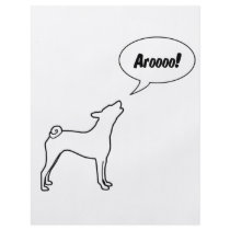 Real Dogs Don't Bark, They Arooo! Custom Flyer