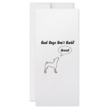 Real Dogs Don't Bark, They Arooo! rack cards