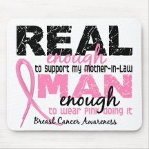 Real Enough Mother-In-Law 2 Breast Cancer Mousemats