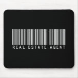 Real Estate Agent Bar Code mousepads