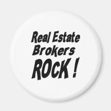 Real Estate Brokers Rock! Magnet