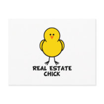 Real Estate Chick Post Card