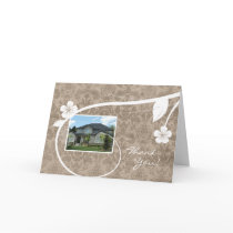 Real Estate Home Thank You Greeting Card Beige cards