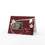 Real Estate Home Thank You Greeting Card Red