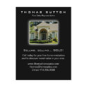 Real Estate Postcards Luxury Home Yellow