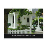 Real Estate Postcards White Green House