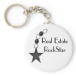 Real Estate Rock Star keychains