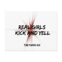 Real Girls Kick and Yell Postcard