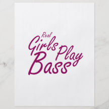 Real Girls Play Bass 2 purple Full Color Flyer