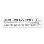 Real Golfers don´t cry bumper stickers