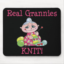 Real Grannies KNIT! Mouse Mat