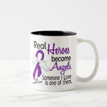 Real Heroes Become Angels Pancreatic Cancer Mug