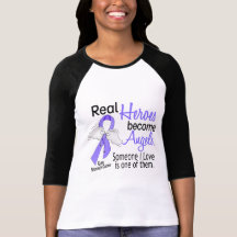 Real Heroes Become Angels Stomach Cancer T Shirt