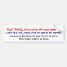 Real Hope, Real Change Bumper Stickers