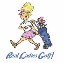 real ladies golf acrylic cut out