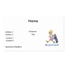 real ladies golf business card template