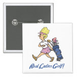 real ladies golf button