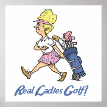 real ladies golf poster