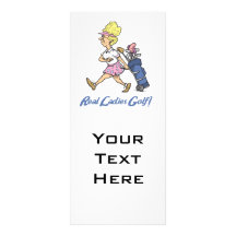 real ladies golf rack card template