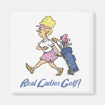 real ladies golf refrigerator magnets